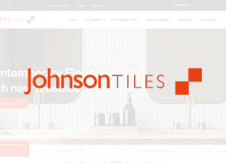 Johnson Tiles website built by Bronte
